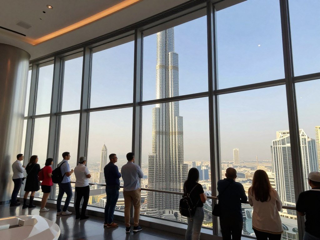 At The Top observation deck experience at Burj Khalifa At The Top observation deck experience at Burj Khalifa