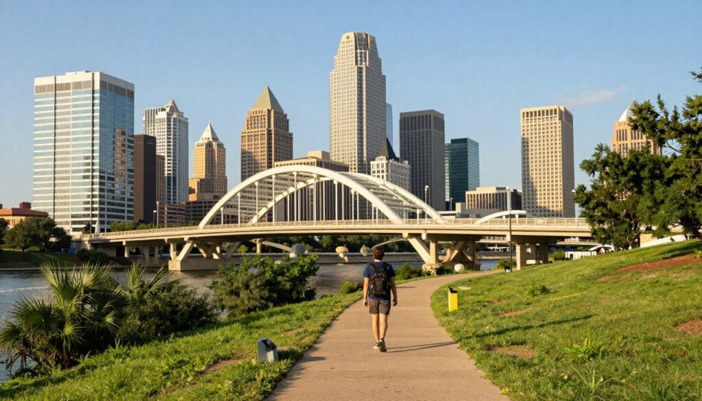 Austin Texas downtown skyline and Congress Avenue