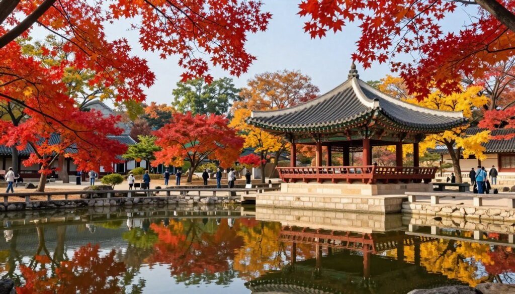 Autumn colors at Changdeokgung Palace secret garden