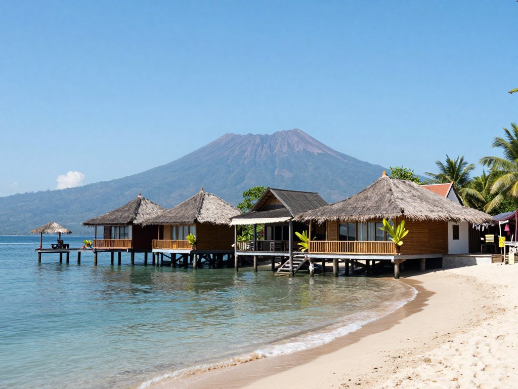 Beachfront resort in Pemuteran with diving facilities