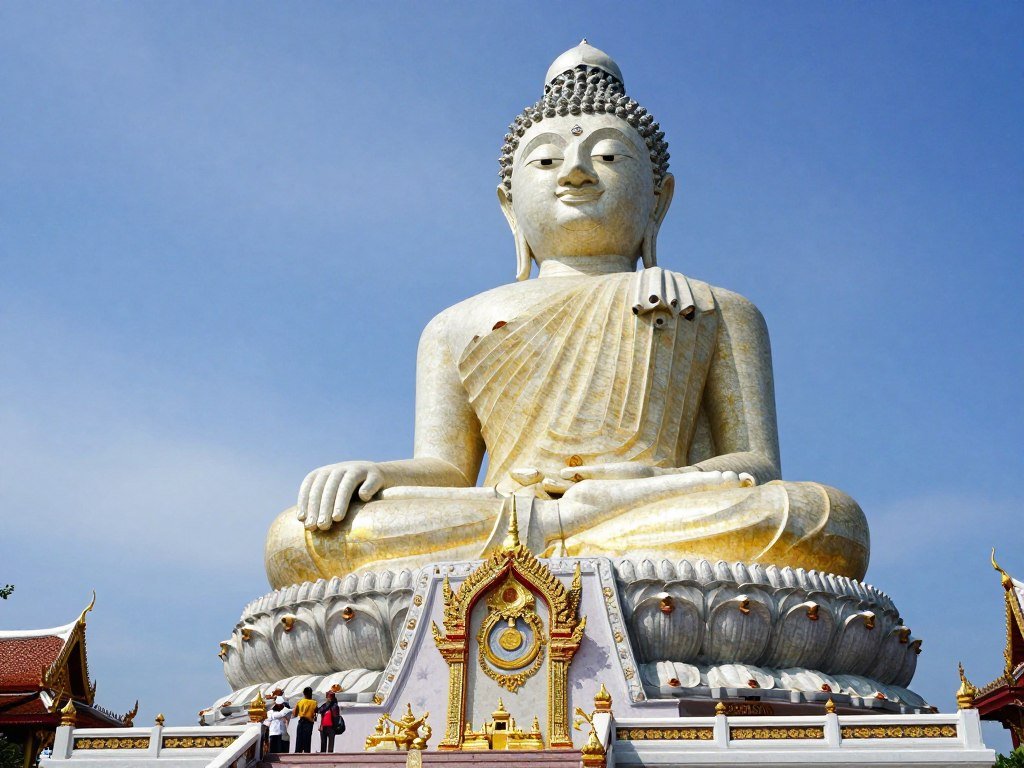 Big Buddha Temple Wat Phra Yai golden statue in Koh Samui