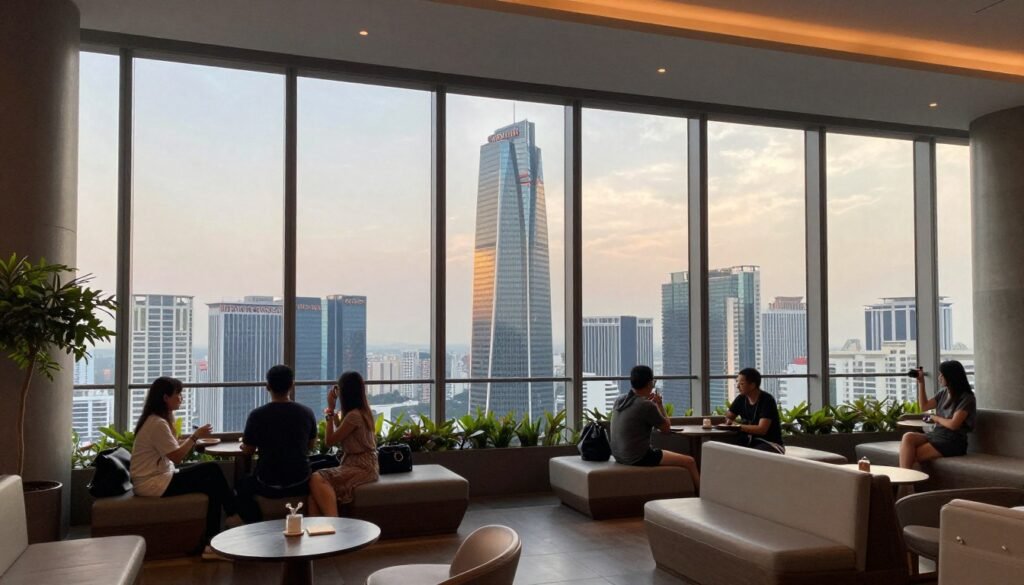 Bitexco Tower observation deck interior view