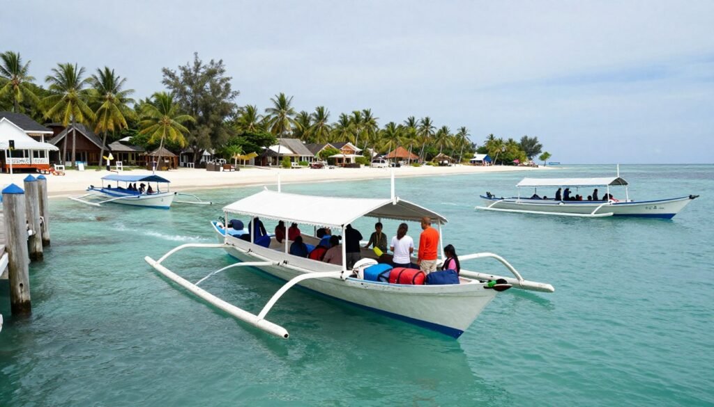 Boat transfer from Caticlan to Boracay Island jetty port