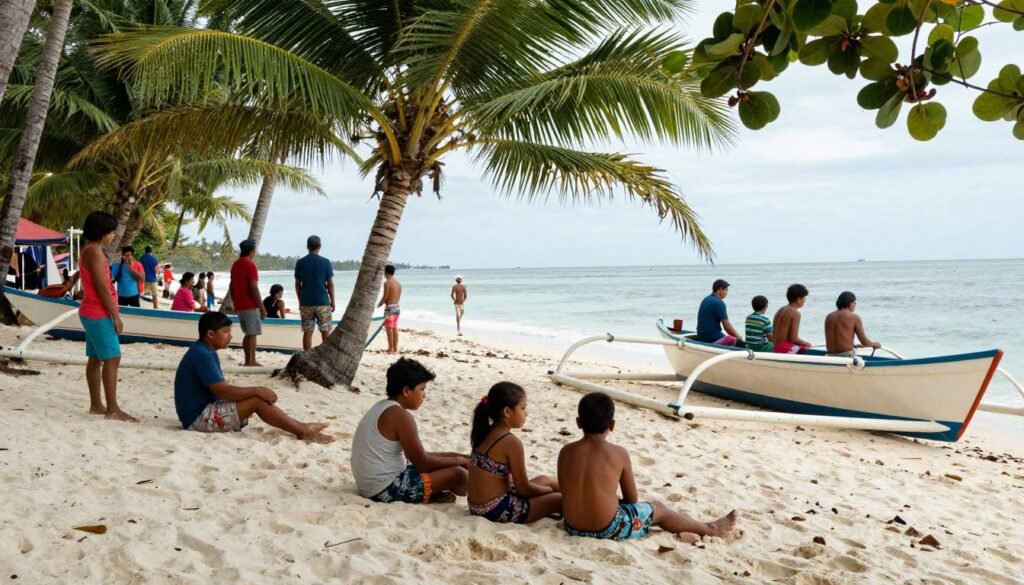 Boracay beach scene showing local life and authentic experiences