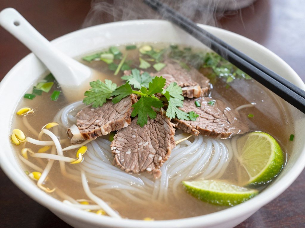 Bowl of authentic Vietnamese pho Bowl of authentic Vietnamese pho