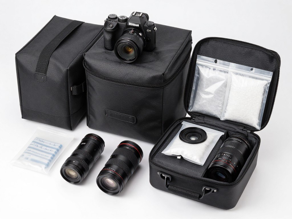Camera gear protection in waterproof bags and cases