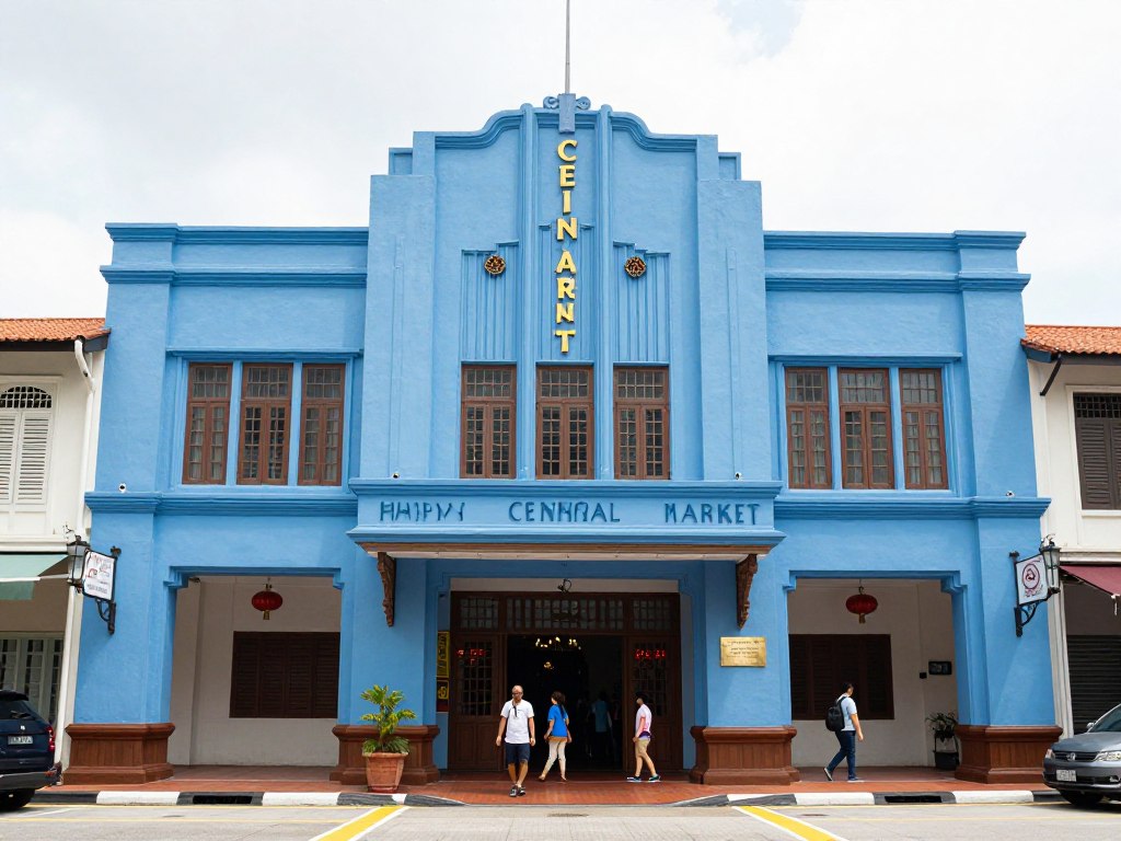 Central Market Kuala Lumpur exterior with Art Deco facade