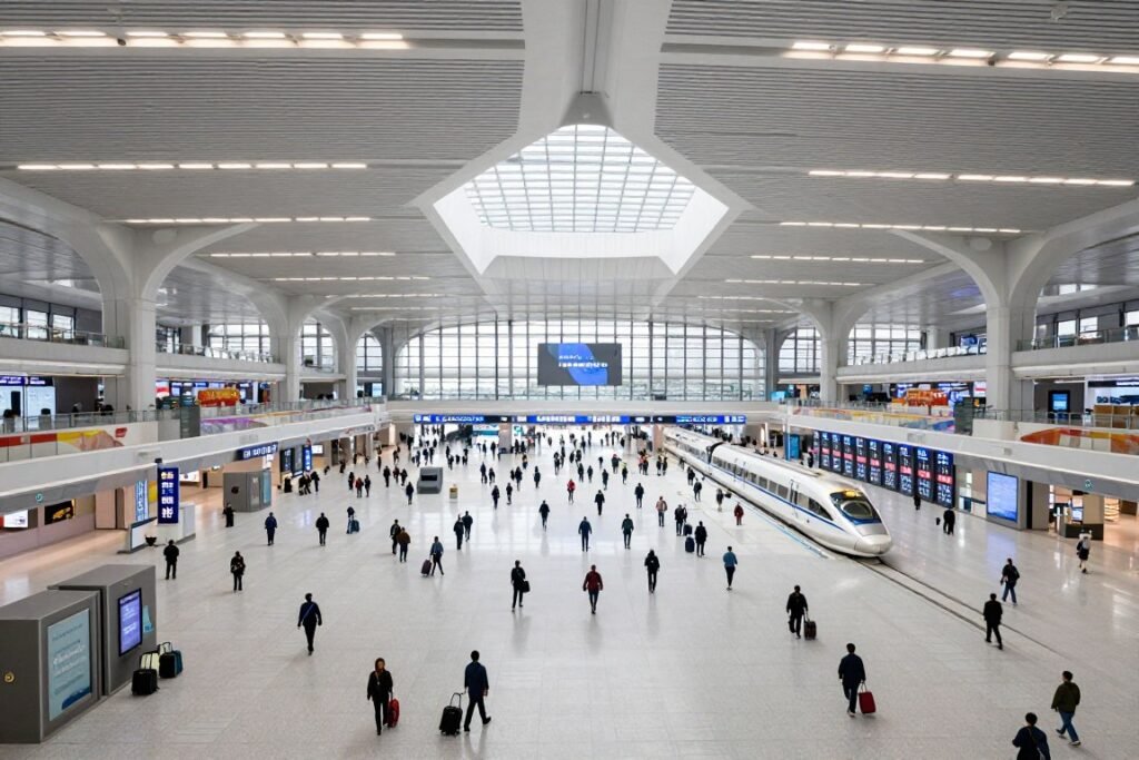 Chengdu East Railway Station modern high-speed rail terminal