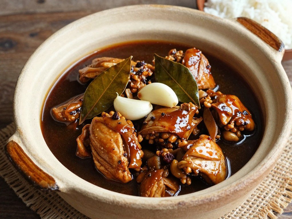 Chicken adobo traditional Filipino dish