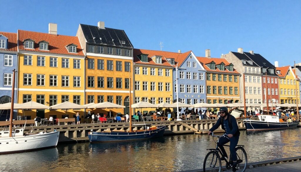 Copenhagen Nyhavn colorful buildings and canal