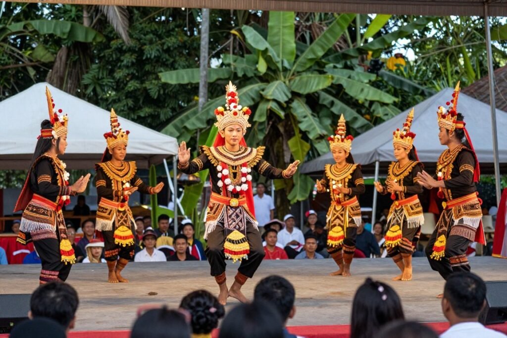 Cultural dance performance at Sarawak Cultural Village