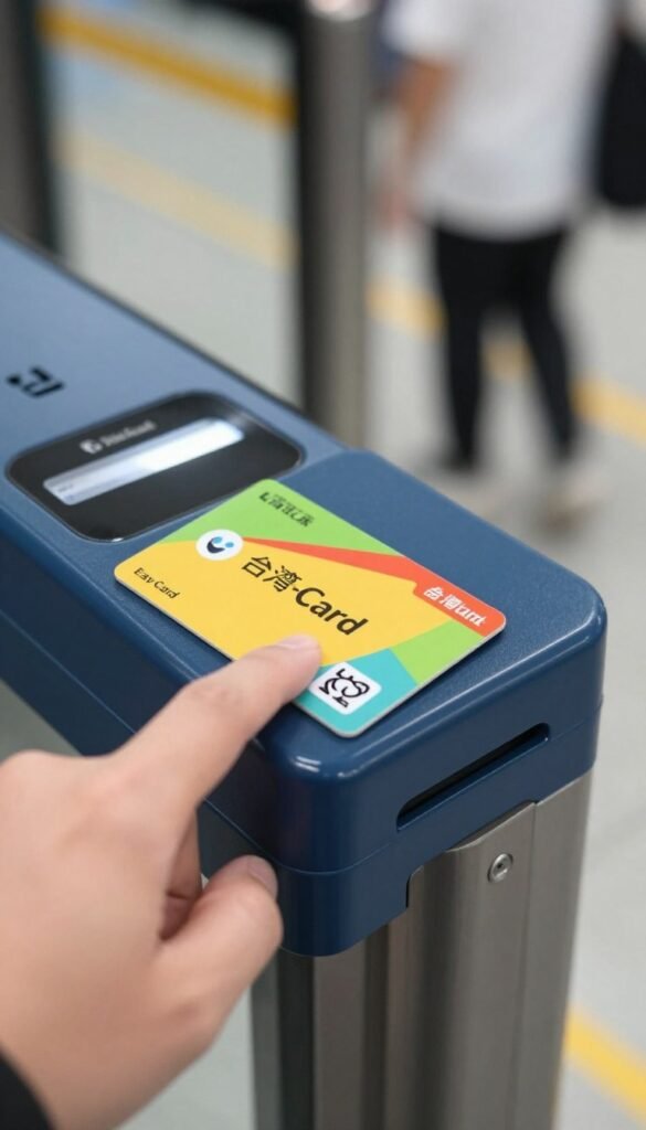 EasyCard being tapped on transit reader