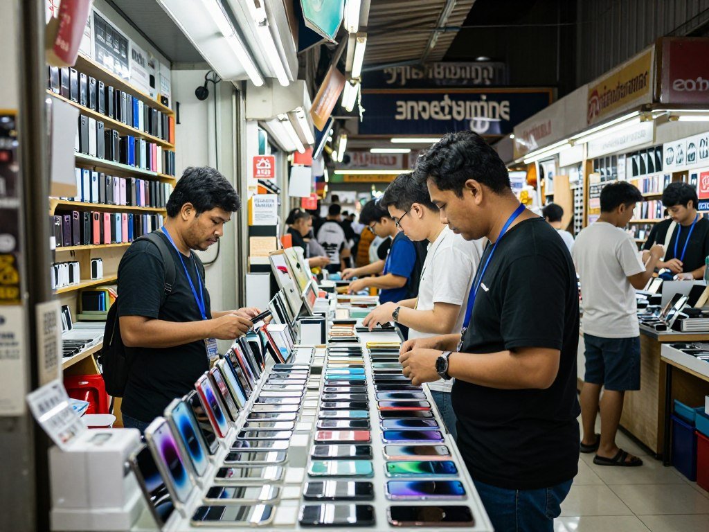Electronics market in Bangkok