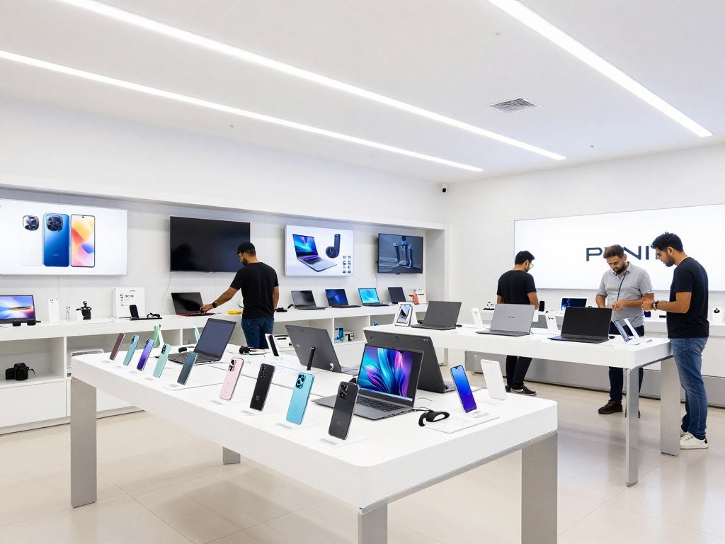 Electronics store display in Dubai with latest technology Electronics store display in Dubai with latest technology