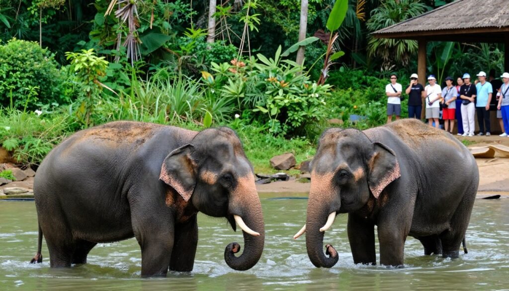 Ethical elephant sanctuary Thailand sustainable wildlife tourism conservation