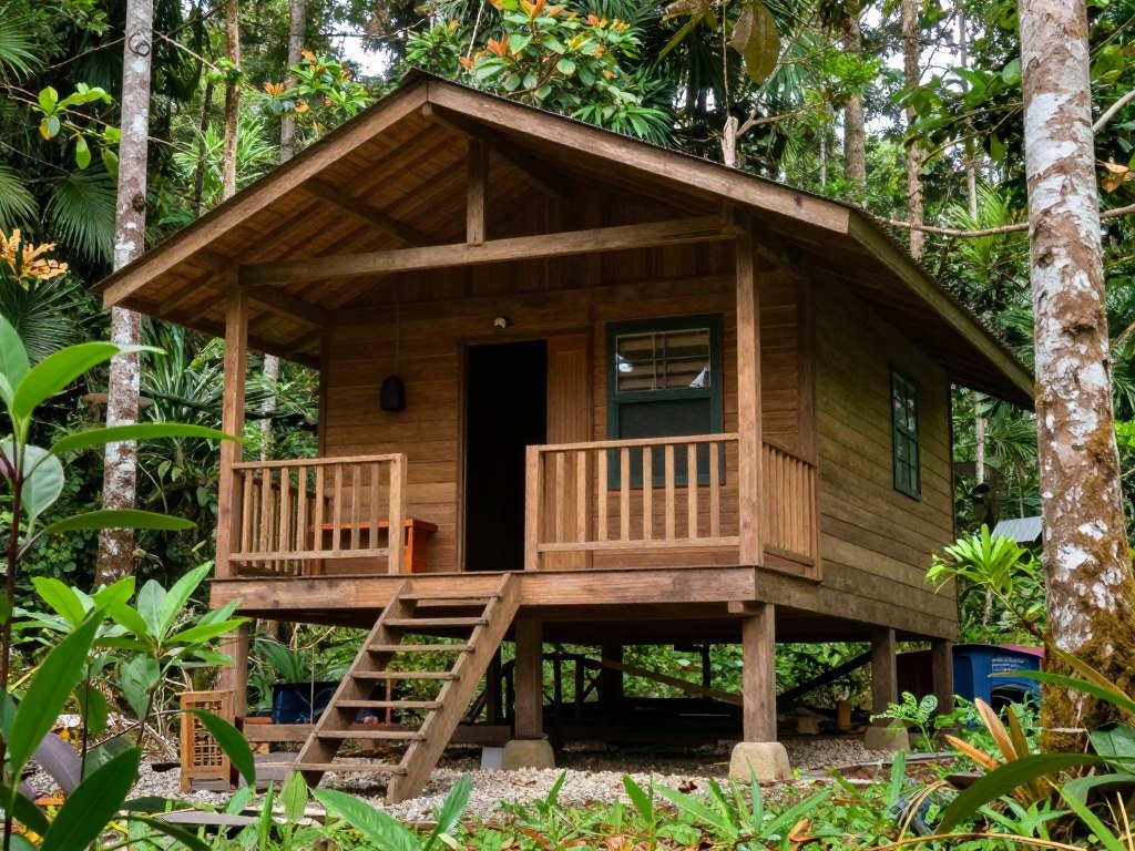 Forest lodge at national park