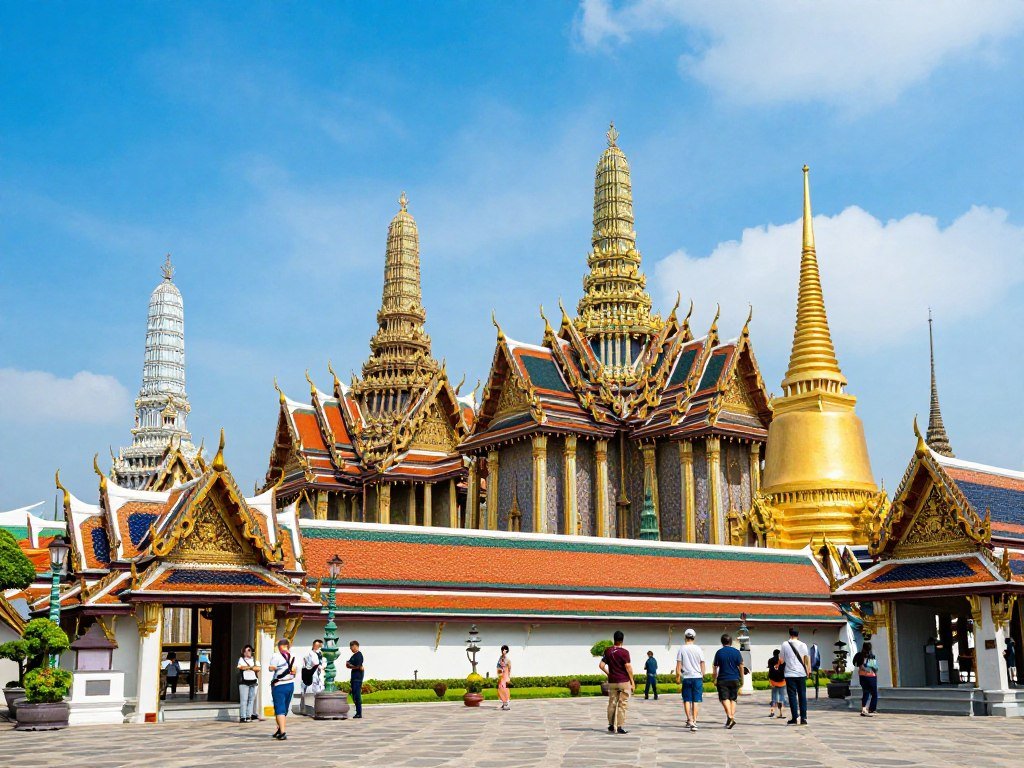 Grand Palace in Phra Nakhon district Bangkok Thailand