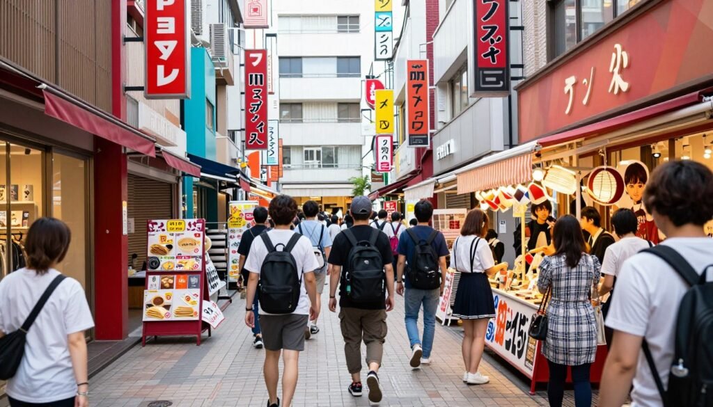 Harajuku Takeshita Street crowded with shoppers and colorful storefronts