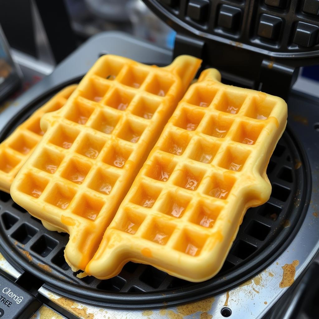 Hong Kong egg waffles (gai daan jai) being made, a popular street food in a Hong Kong travel guide