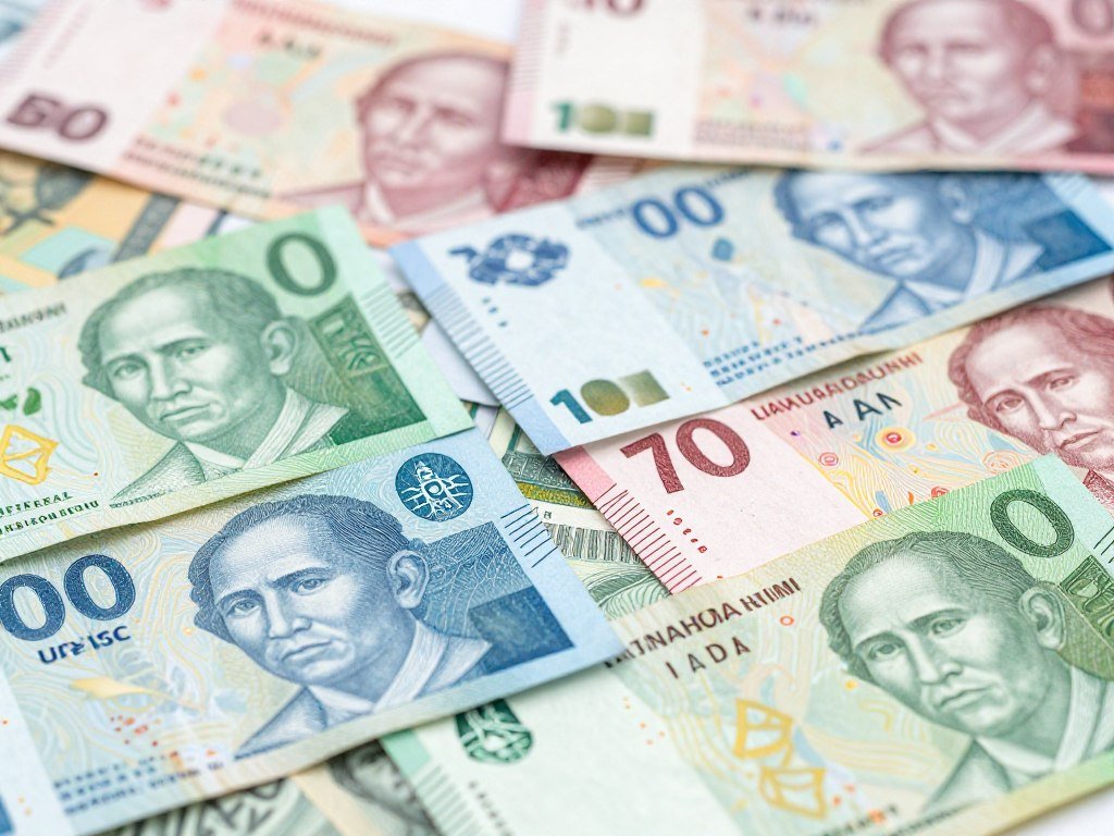 Indonesian rupiah banknotes of various denominations