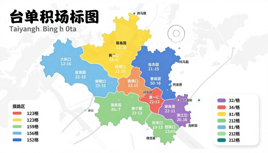Infographic showing taxi flat rate zones from airport