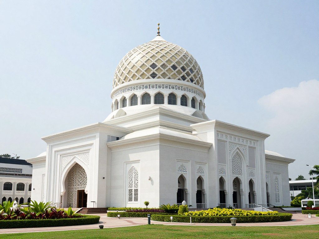 Islamic Arts Museum Malaysia exterior architecture in Kuala Lumpur