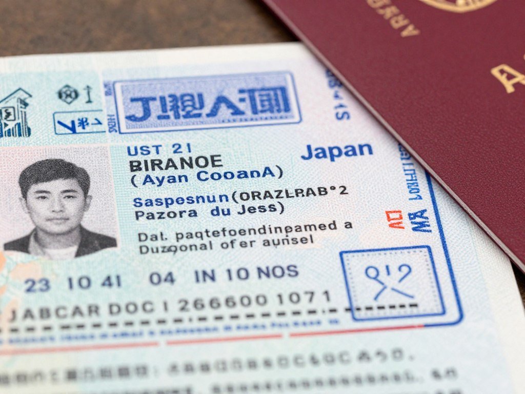 Japan entry stamp in passport