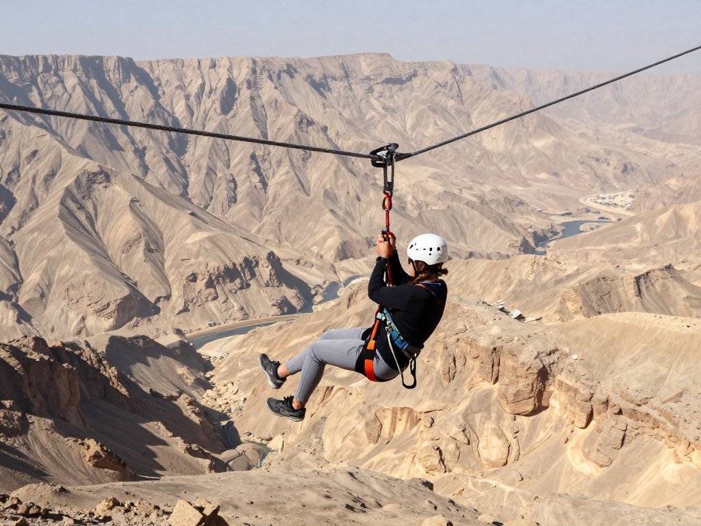 Jebel Jais zipline adventure experience Jebel Jais zipline adventure experience