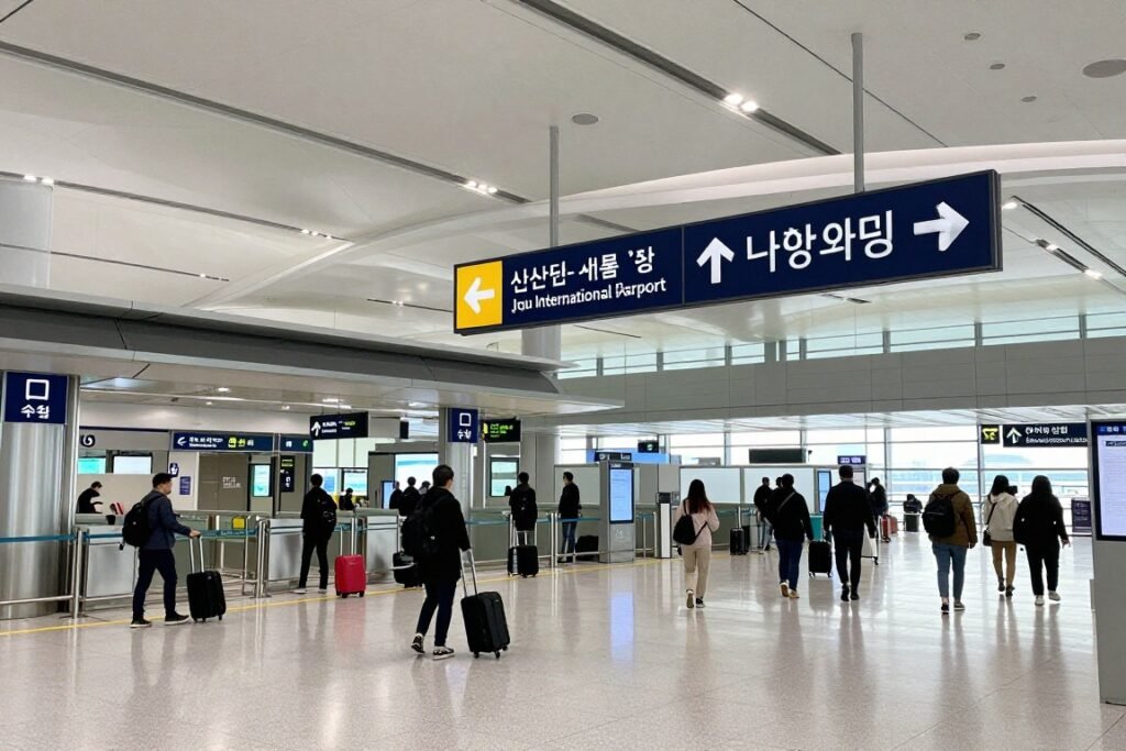 Jeju International Airport arrivals terminal