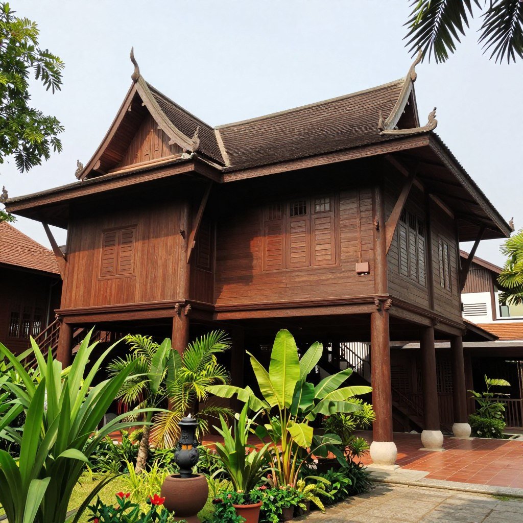 Jim Thompson House traditional Thai wooden house museum