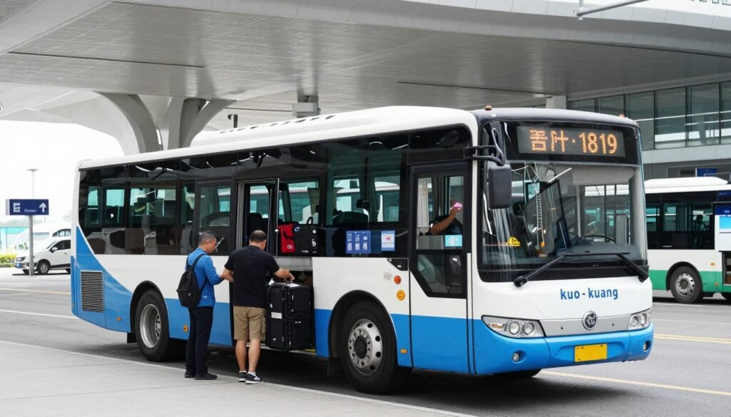 Kuo-Kuang Bus 1819 at airport terminal bus stop