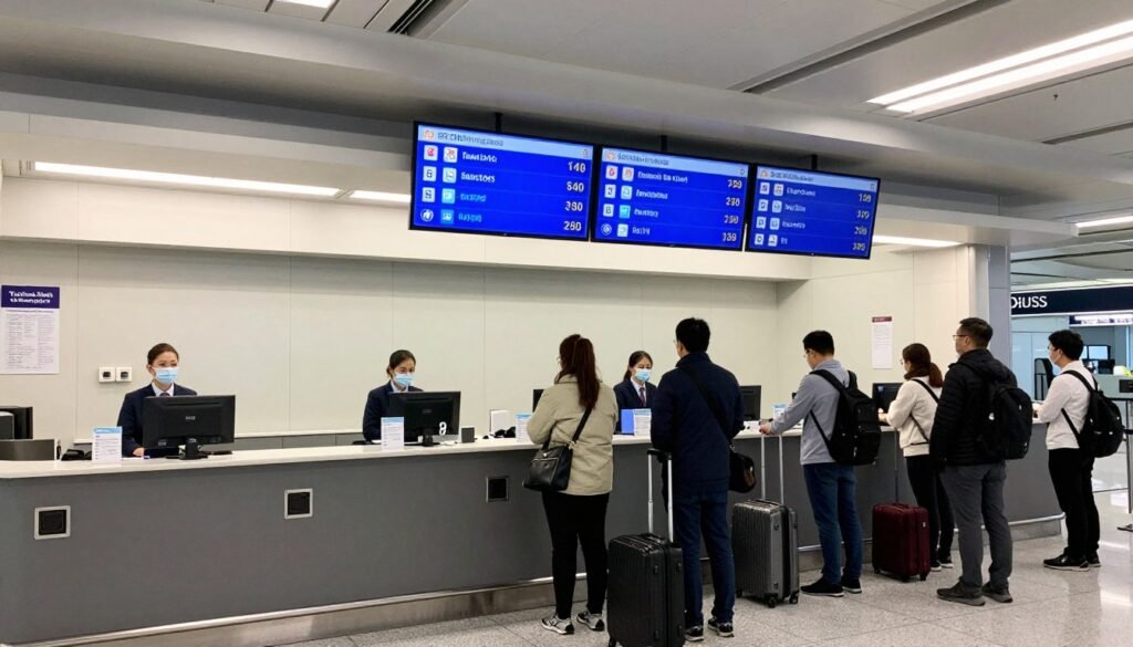 Kuo-Kuang Bus ticket counter at airport