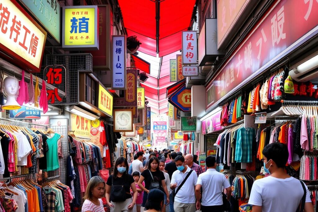 Ladies Market in Mong Kok with colorful stalls, a shopping highlight in a Hong Kong travel guide