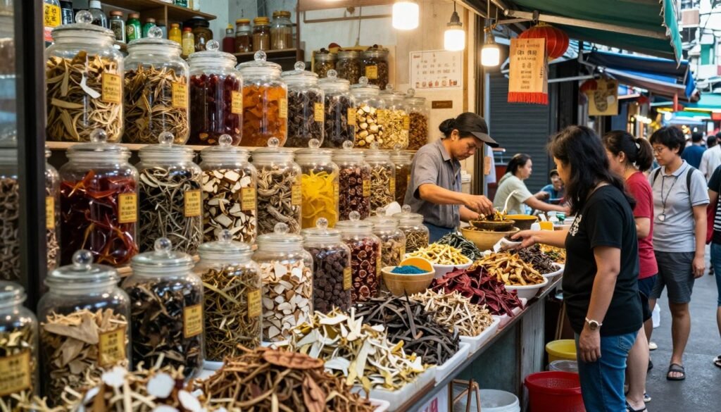 Lan Ong traditional medicine street market