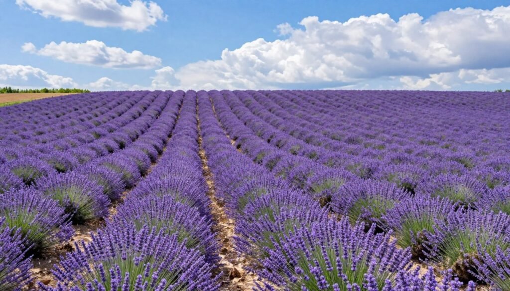 Lavender fields in Furano during peak summer bloom
