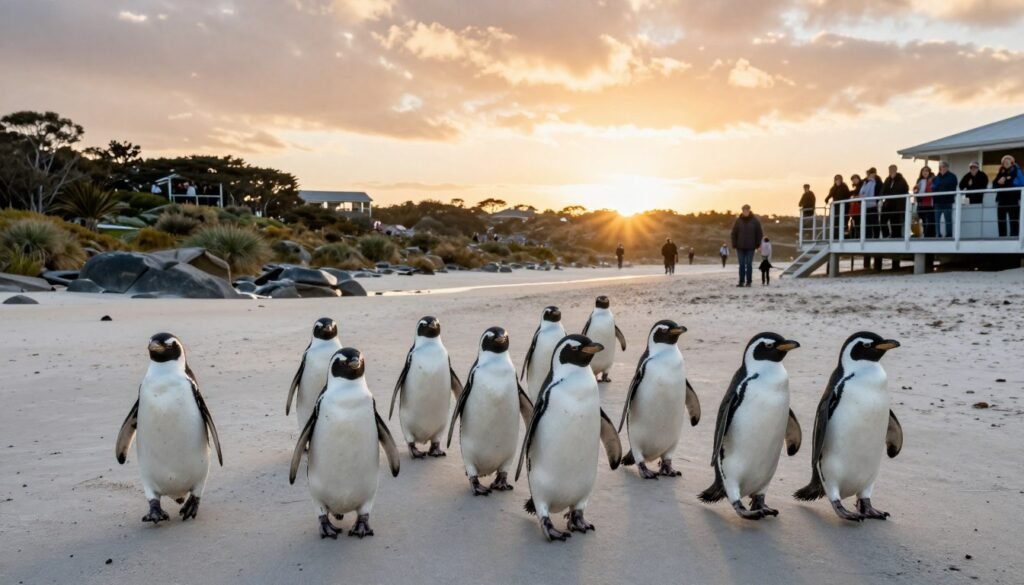 Little penguins at Phillip Island Penguin Parade