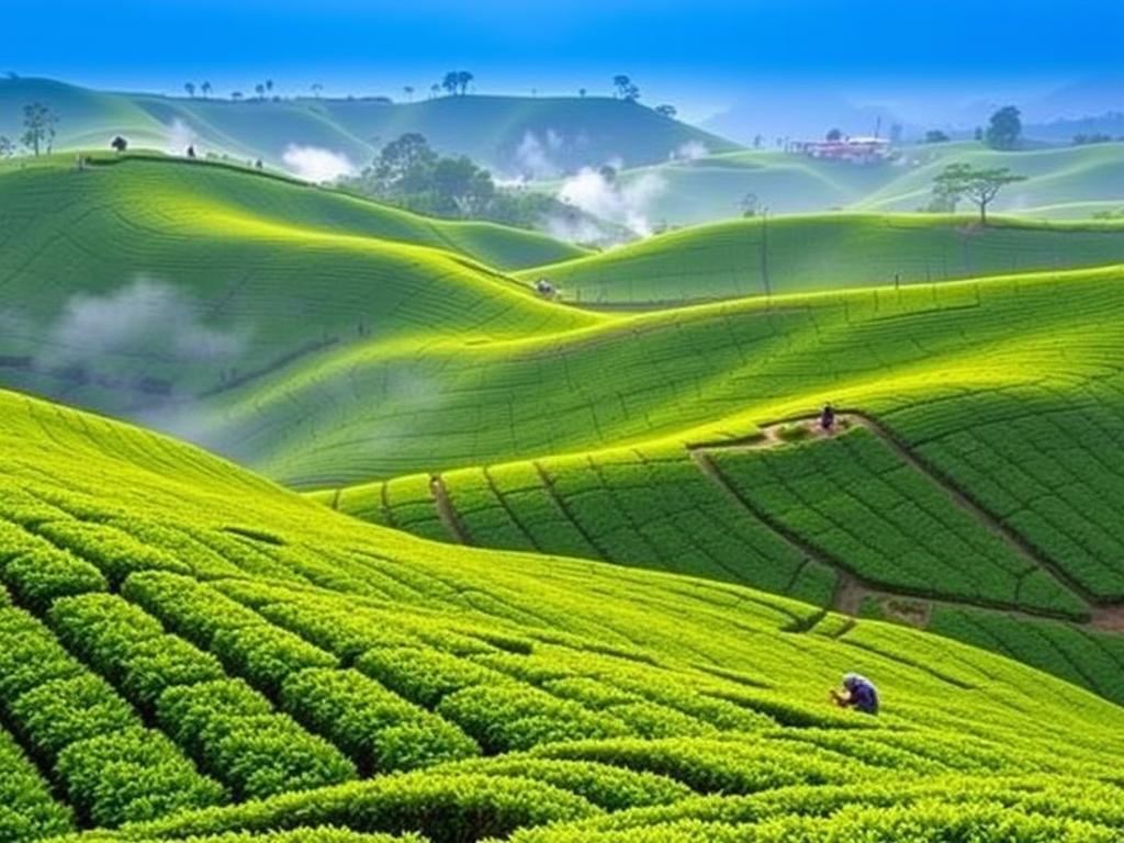 Lush green tea plantations in Cameron Highlands - Malaysia travel guide