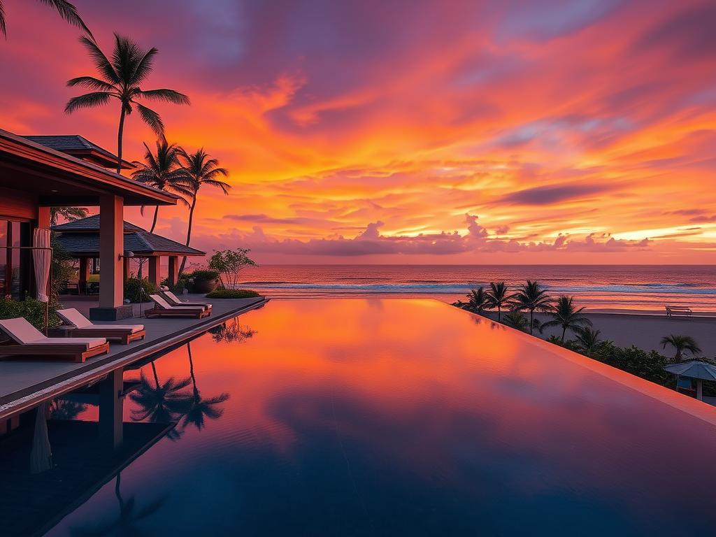 Luxury beachfront resort in Seminyak, Bali