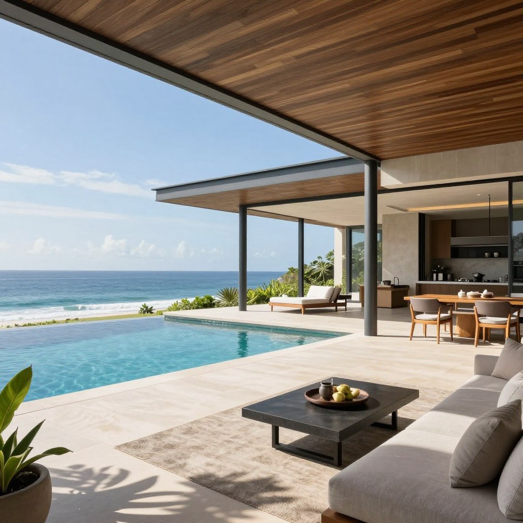 Luxury villa with infinity pool in East Bali