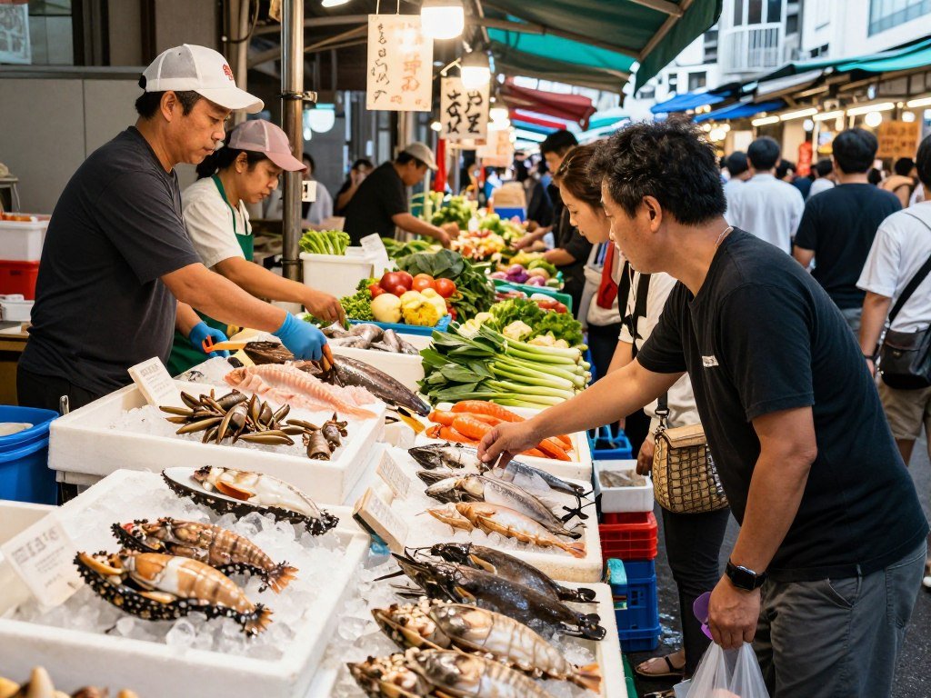 Makishi Public Market food stalls Makishi Public Market food stalls
