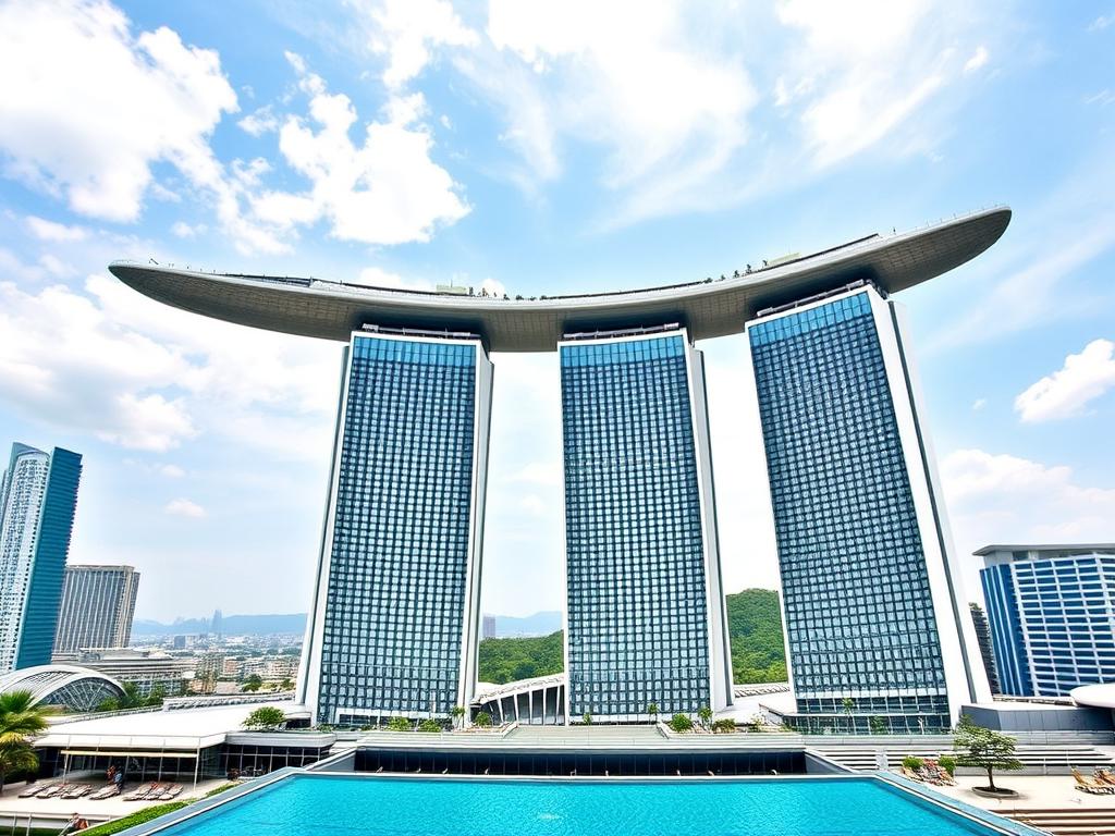 Marina Bay Sands hotel, a luxury accommodation option in Singapore travel guide