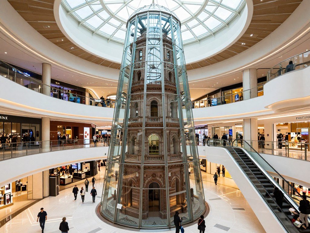 Melbourne Central shopping center interior