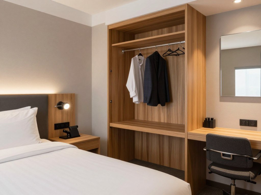 Modern business hotel room in Sapporo