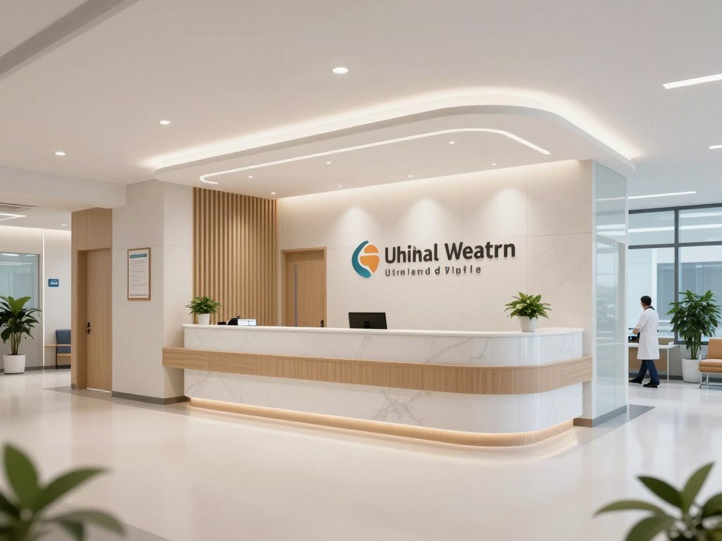 Modern hospital or medical facility in Kuala Lumpur
