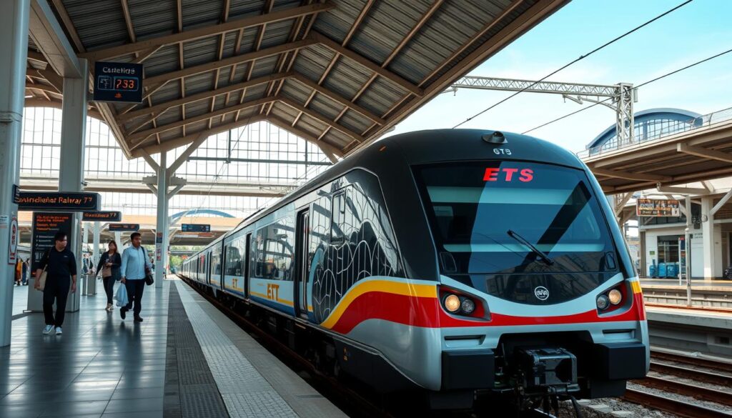 Modern train transportation in Malaysia connecting major cities - Malaysia travel guide