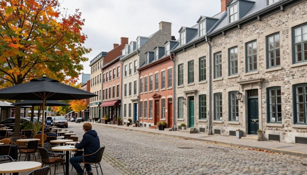 Montreal Old Port cobblestone streets