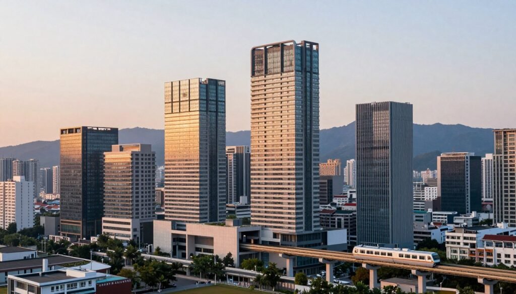 Naha city hotels and urban landscape Naha city hotels and urban landscape