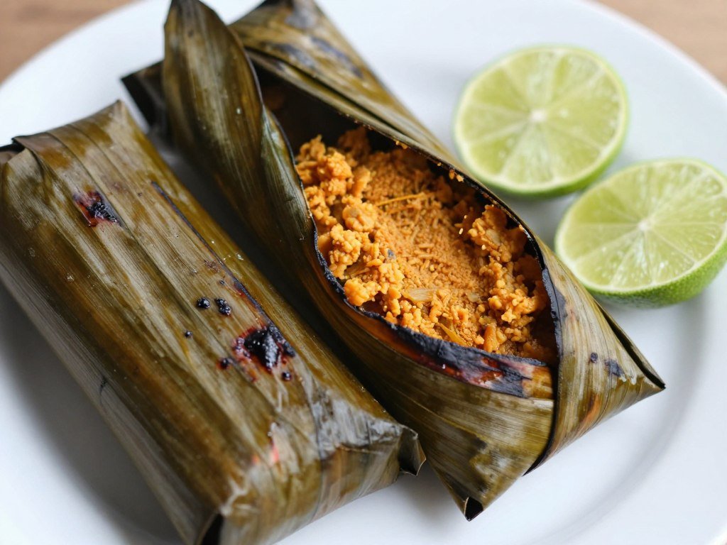Otak-otak grilled fish cakes wrapped in banana leaves