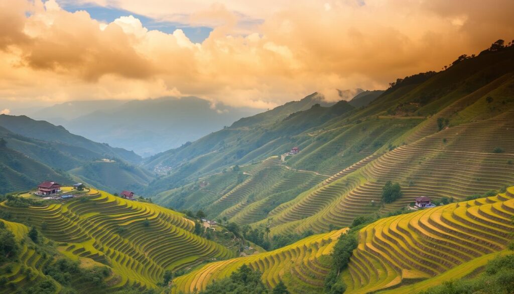 Panoramic view of terraced rice fields in Sapa, Vietnam - Vietnam Travel Guide