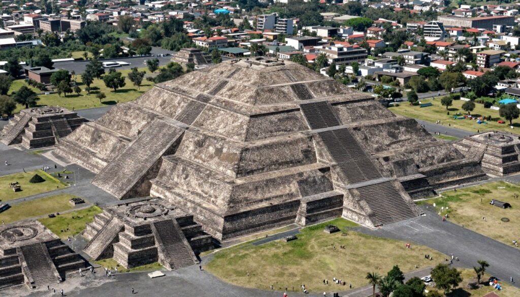 Pyramid of the Sun at Teotihuacan archaeological complex